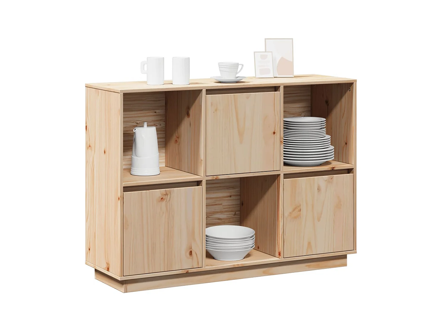 Buffet 110,5x35x80 cm Bois massif de pin