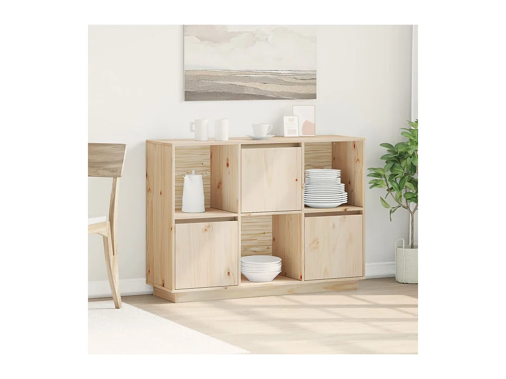 Buffet 110,5x35x80 cm Bois massif de pin