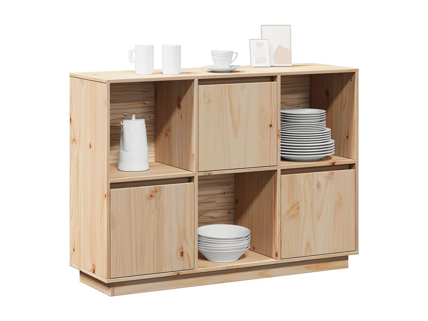 Buffet 110,5x35x80 cm Bois massif de pin
