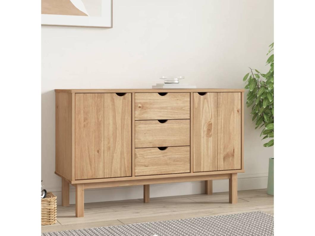 OTTA dressoir 113,5x43x73 cm Massief grenenhout