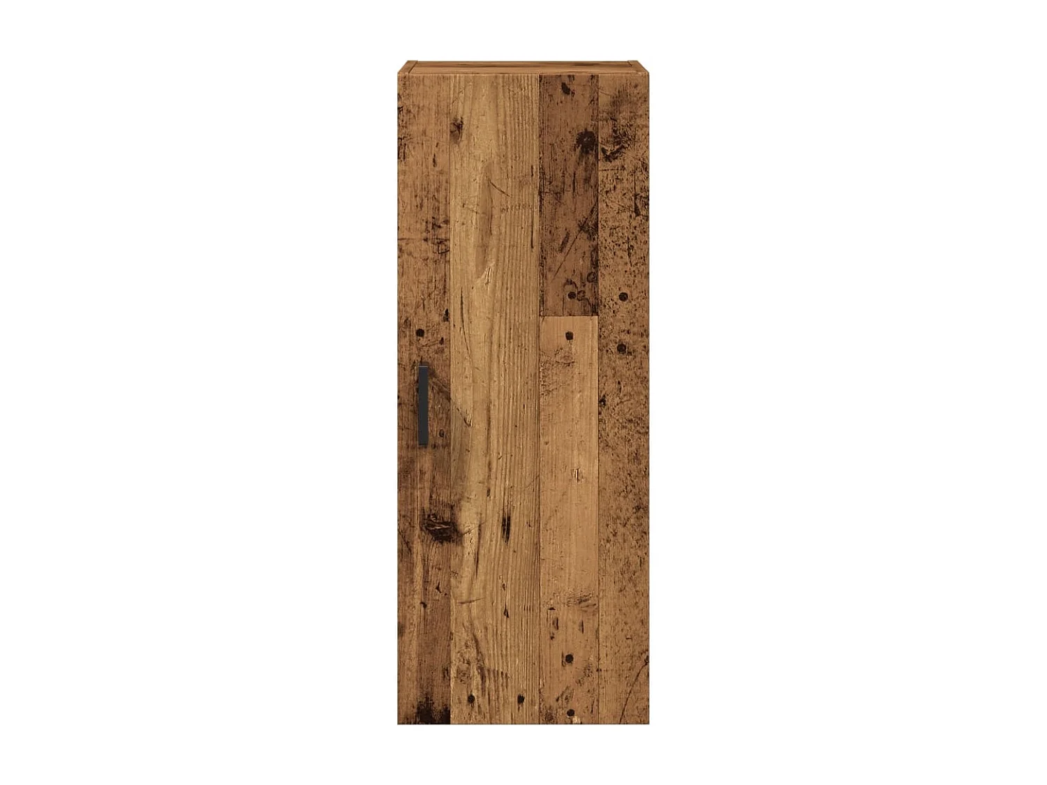 Wandkast oud hout 34,5x34x90 cm bewerkt hout