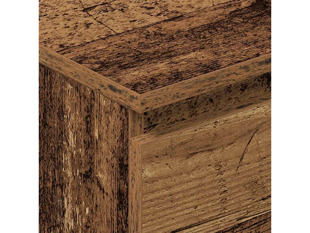 Buffet vieux bois 60x35x98,5 cm bois d'ingénierie