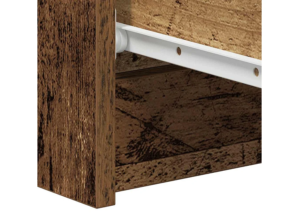 Buffet vieux bois 60x35x98,5 cm bois d'ingénierie