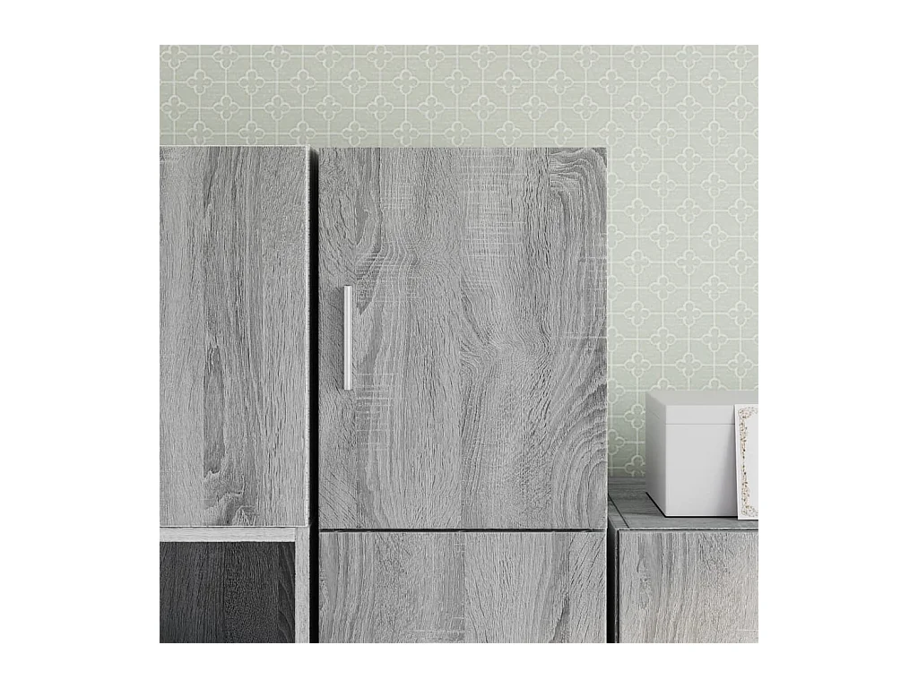 Armoire murale sonoma gris 30x42,5x40 cm bois d'ingénierie