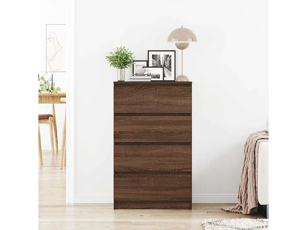 Buffet Chêne marron 60x35x98,5 cm Bois d'ingénierie