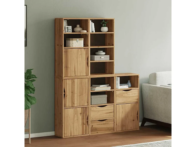 Mobiletti laterali ODDA 5 pezzi 40x24x79 cm in legno massello di pino