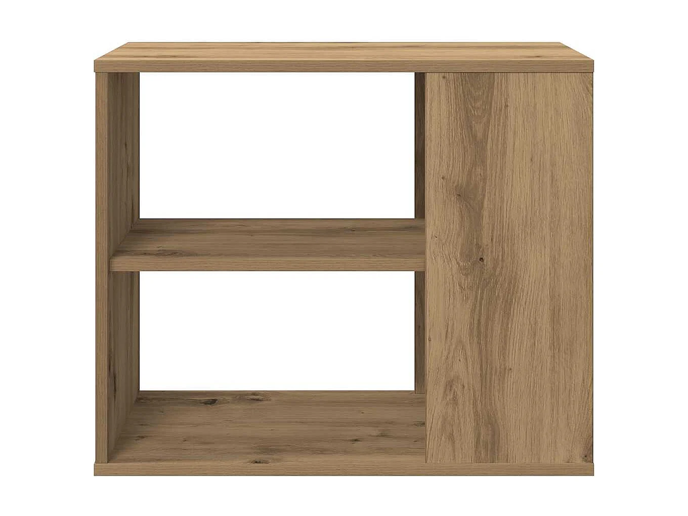 Mobiletto laterale in rovere artigianale 60x30x50 cm in legno ingegnerizzato