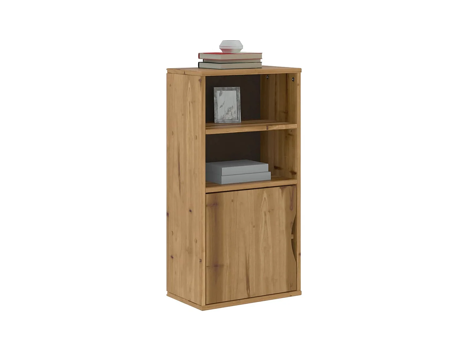 Armoire latérale ODDA 40x24x79 cm bois massif pin