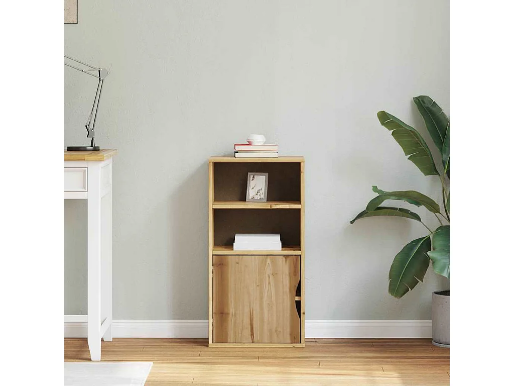 Armoire latérale ODDA 40x24x79 cm bois massif pin
