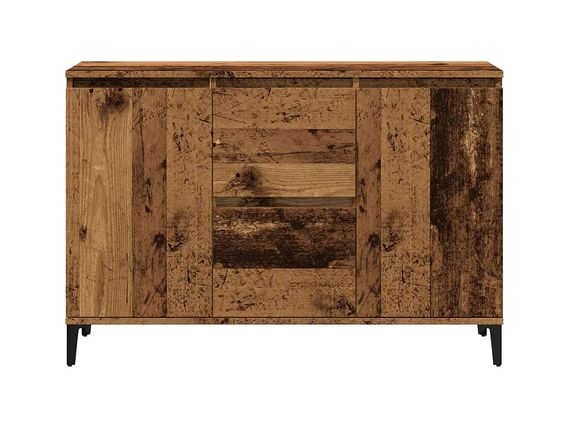 Buffet vieux bois 102x35x70 cm bois d'ingénierie