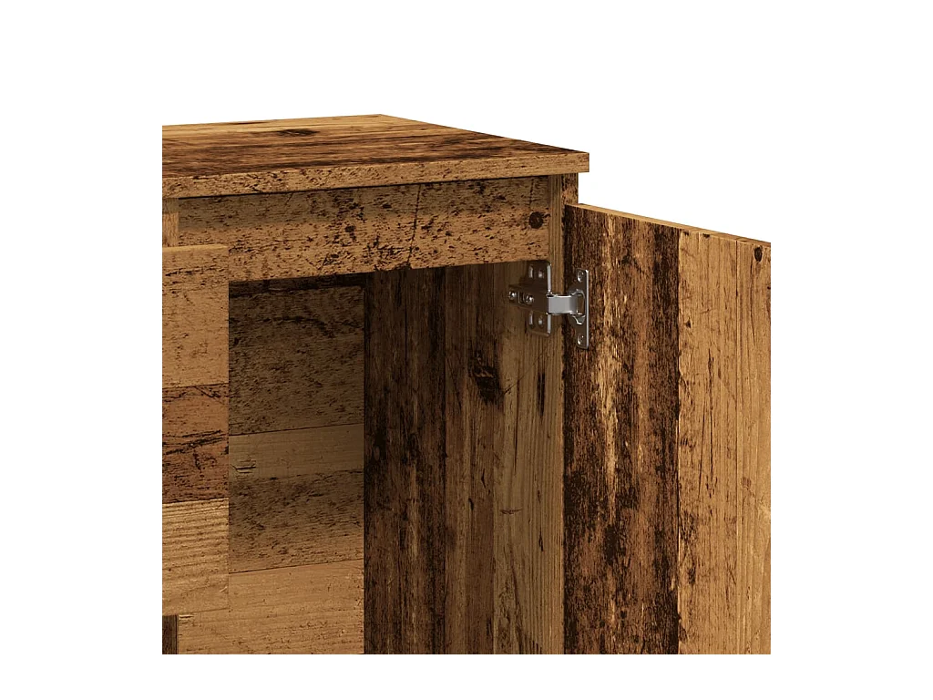 Buffet vieux bois 102x35x70 cm bois d'ingénierie