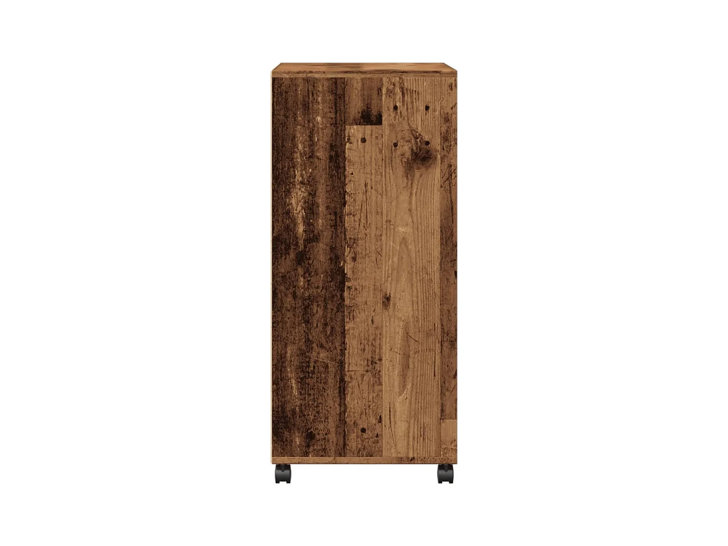 Armoire à roulettes vieux bois 55x40x91 cm bois d'ingénierie