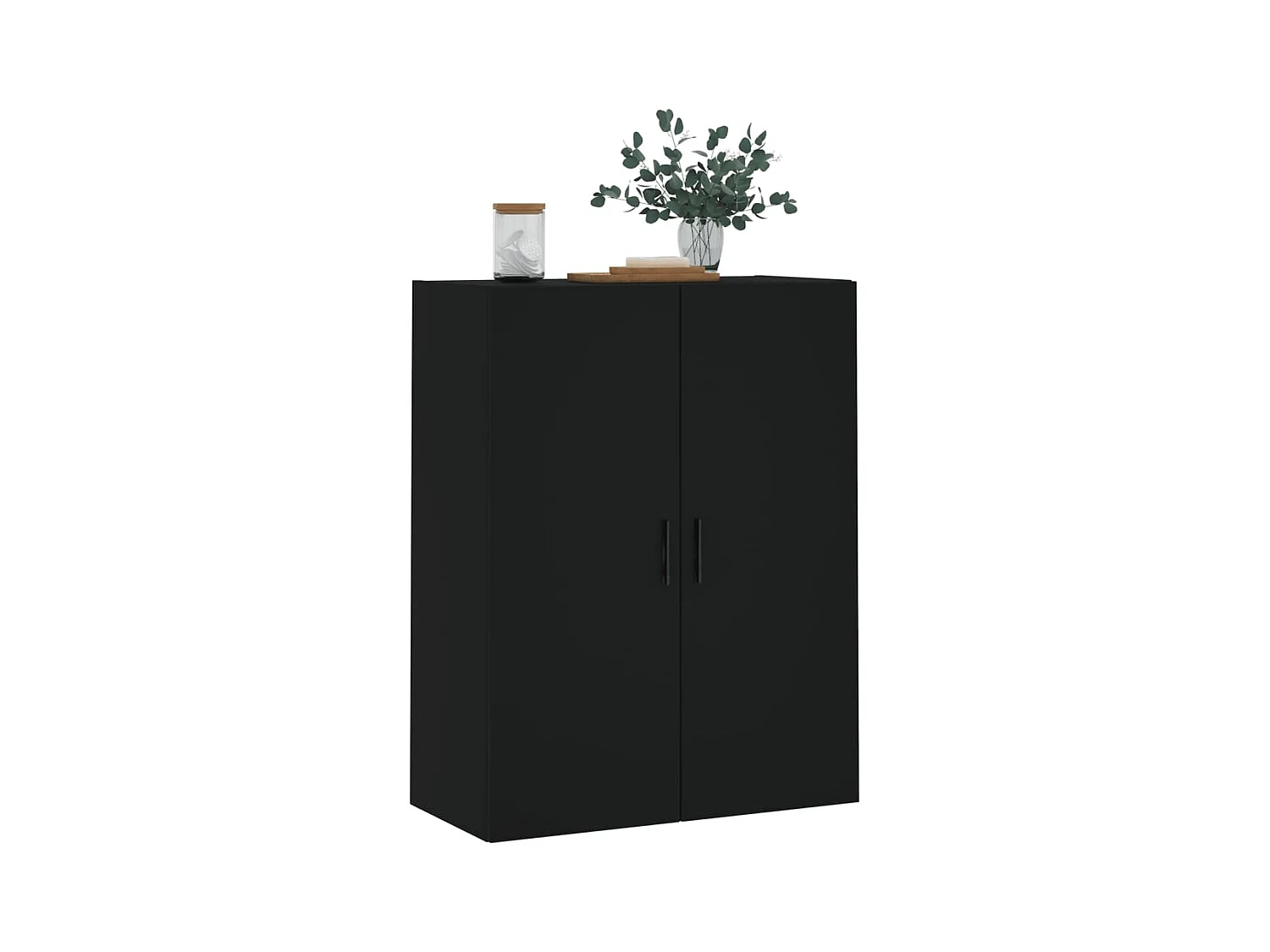 Armoire murale noir 69,5x34x90 cm