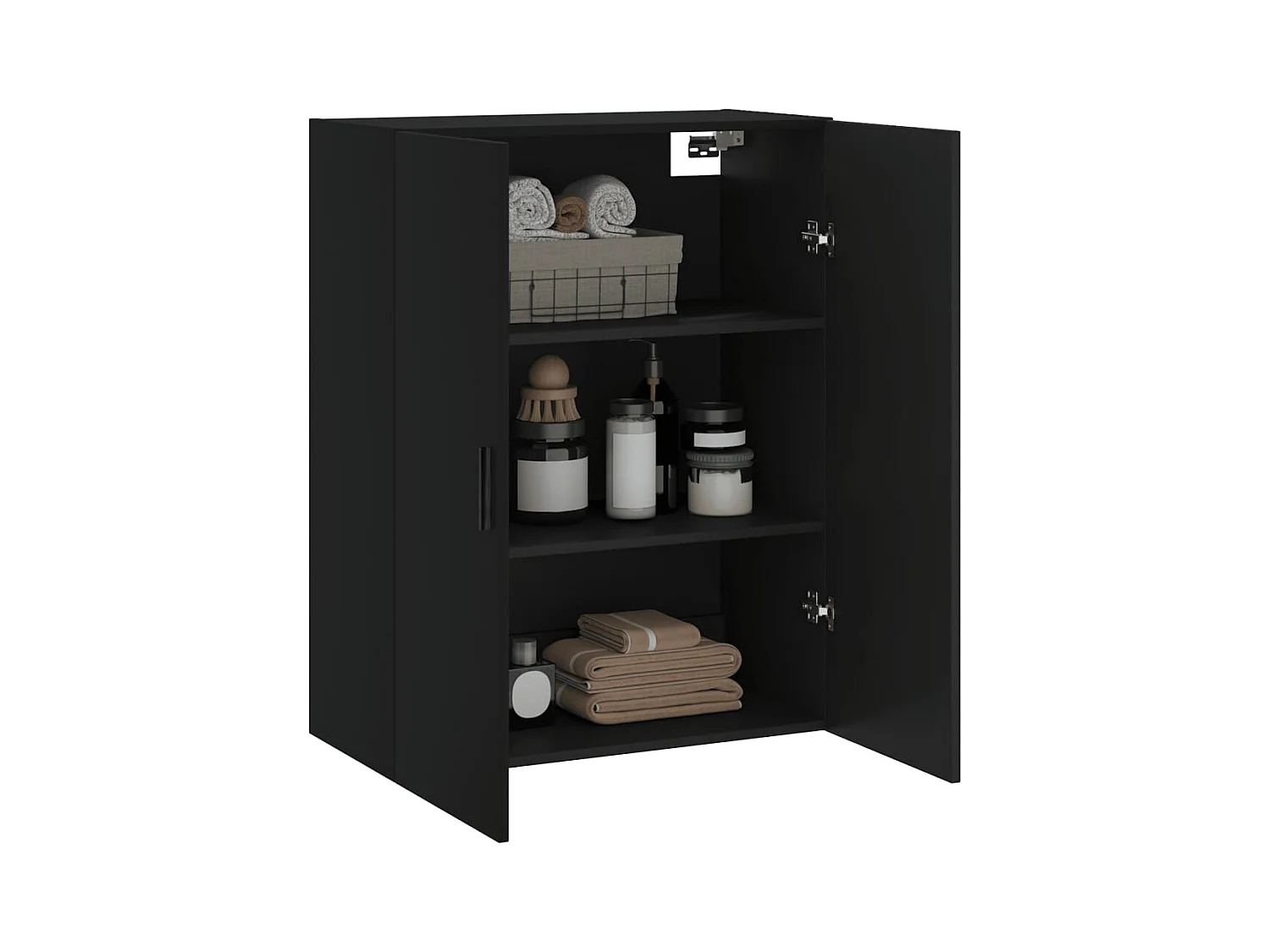 Armoire murale noir 69,5x34x90 cm