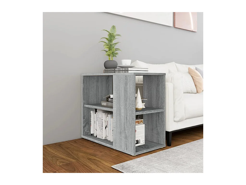 Mueble auxiliar Sonoma gris 60x30x50 cm Madera de ingeniería
