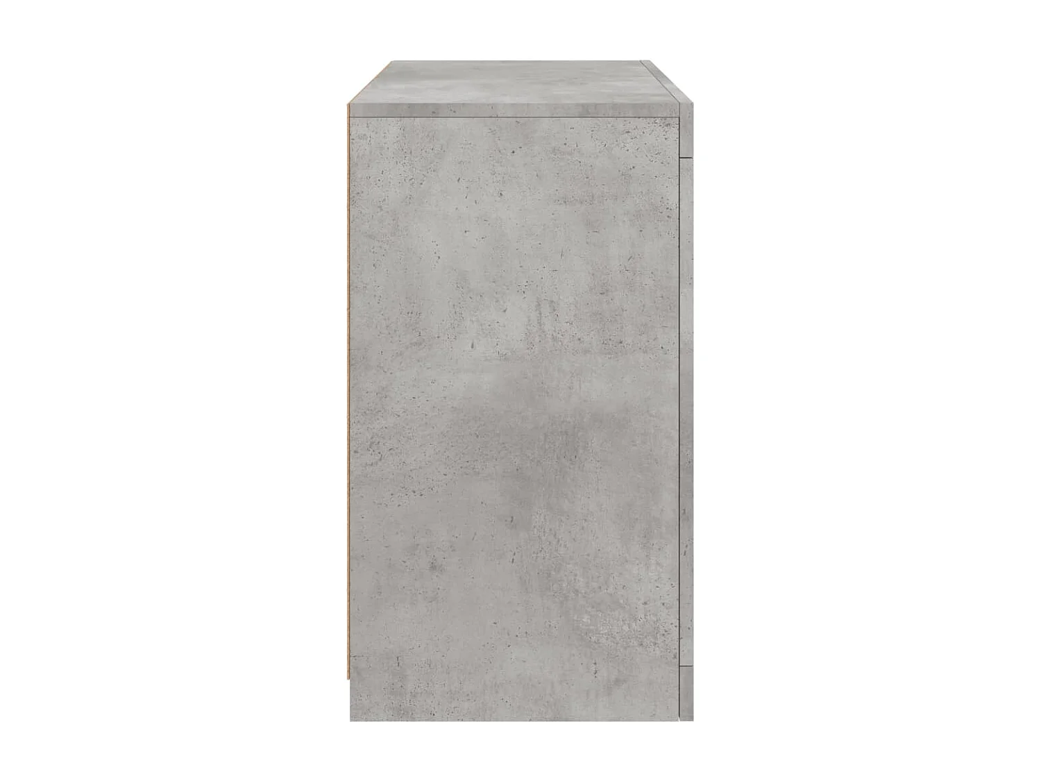 Buffet avec lumières LED gris béton 60,5x37x67 cm
