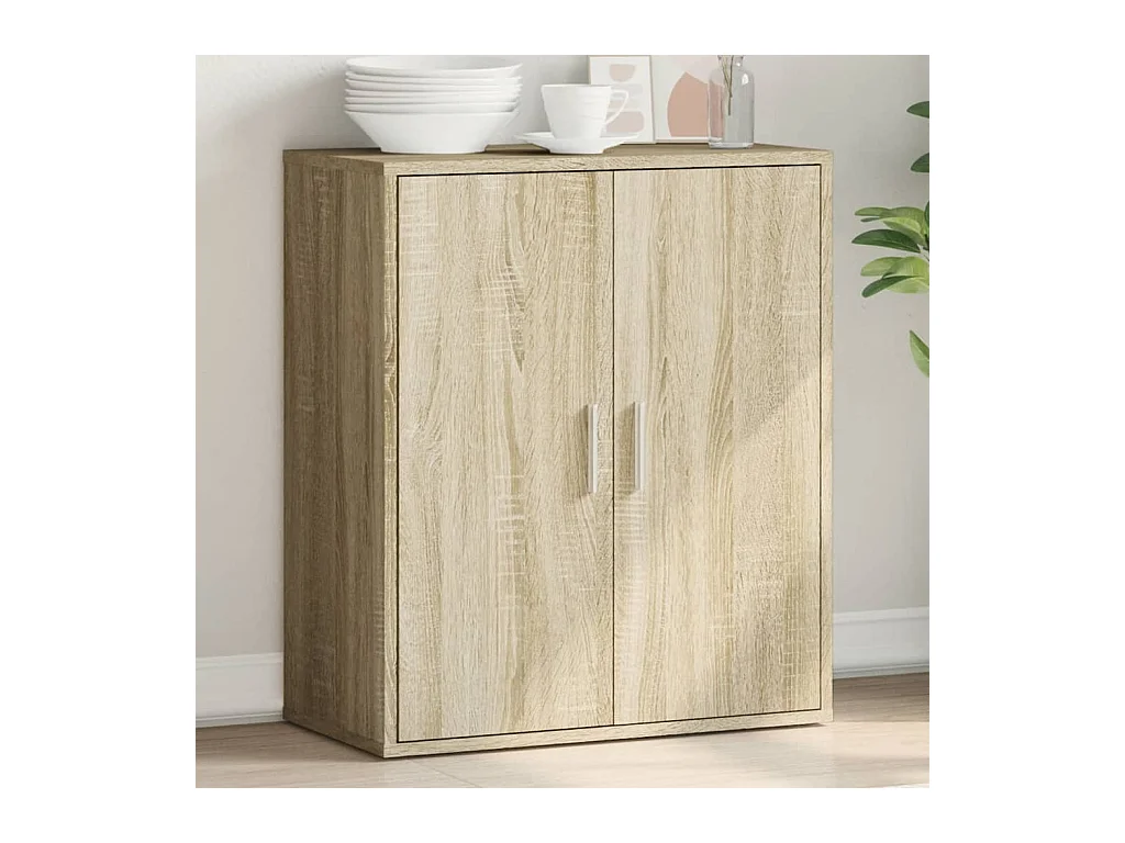 Buffet chêne sonoma 79x38x80 cm bois d'ingénierie