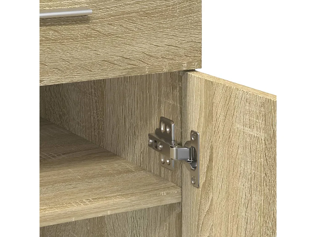 Buffet chêne sonoma 80x42,5x93 cm bois d'ingénierie