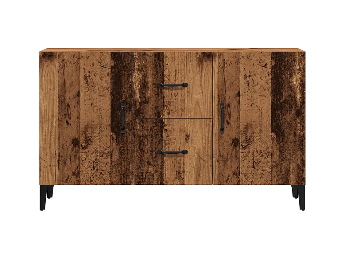 Oud houten dressoir 100x36x60 cm bewerkt hout