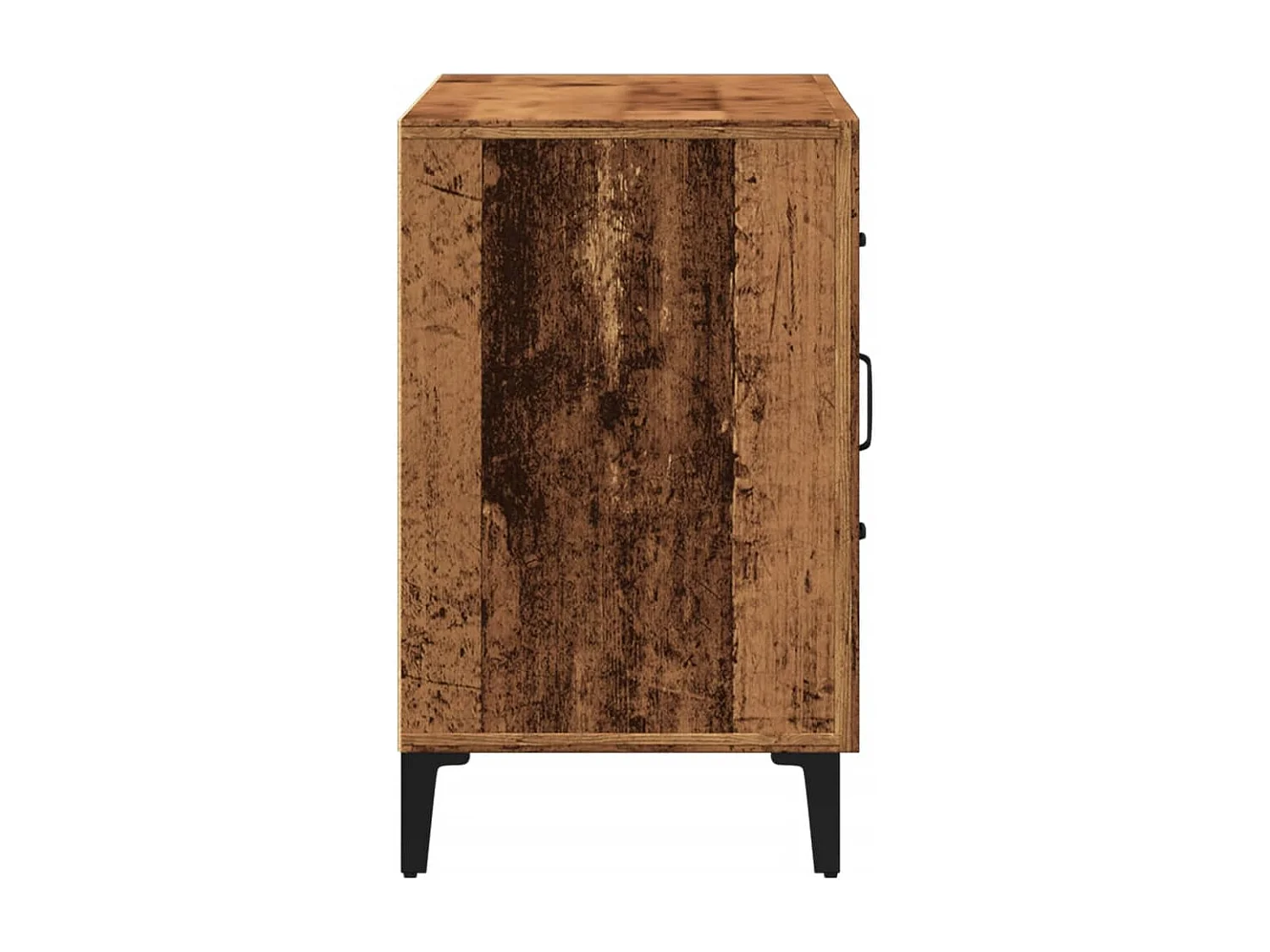 Oud houten dressoir 100x36x60 cm bewerkt hout