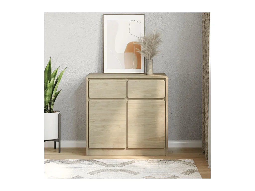 Buffet SAUDA chêne 80x43x75,5 cm bois massif de pin