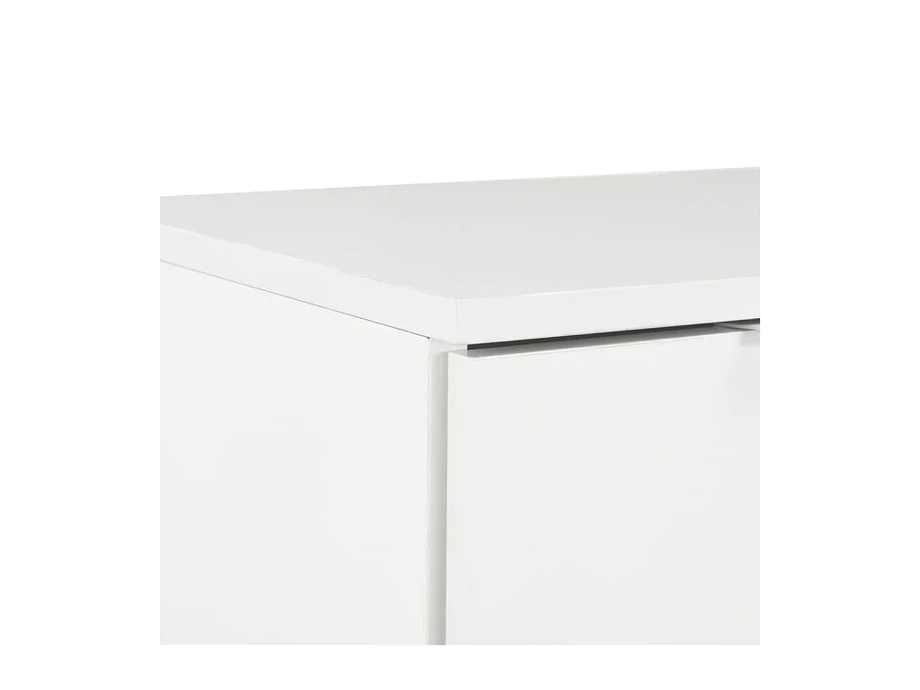 Buffet Blanc brillant 71 x 35 x 80 cm Bois d'ingénierie