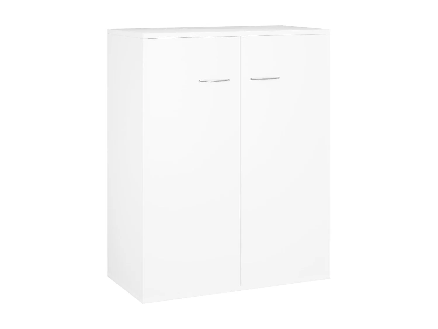 Buffet blanc 60x30x75 cm bois d'ingénierie