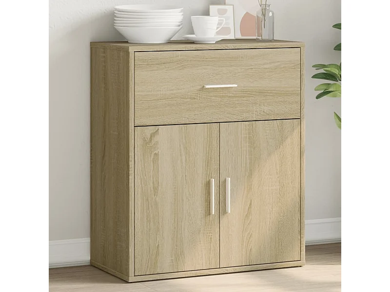 Sideboard aus Sonoma-Eiche, 60 x 31 x 70 cm, Holzwerkstoff
