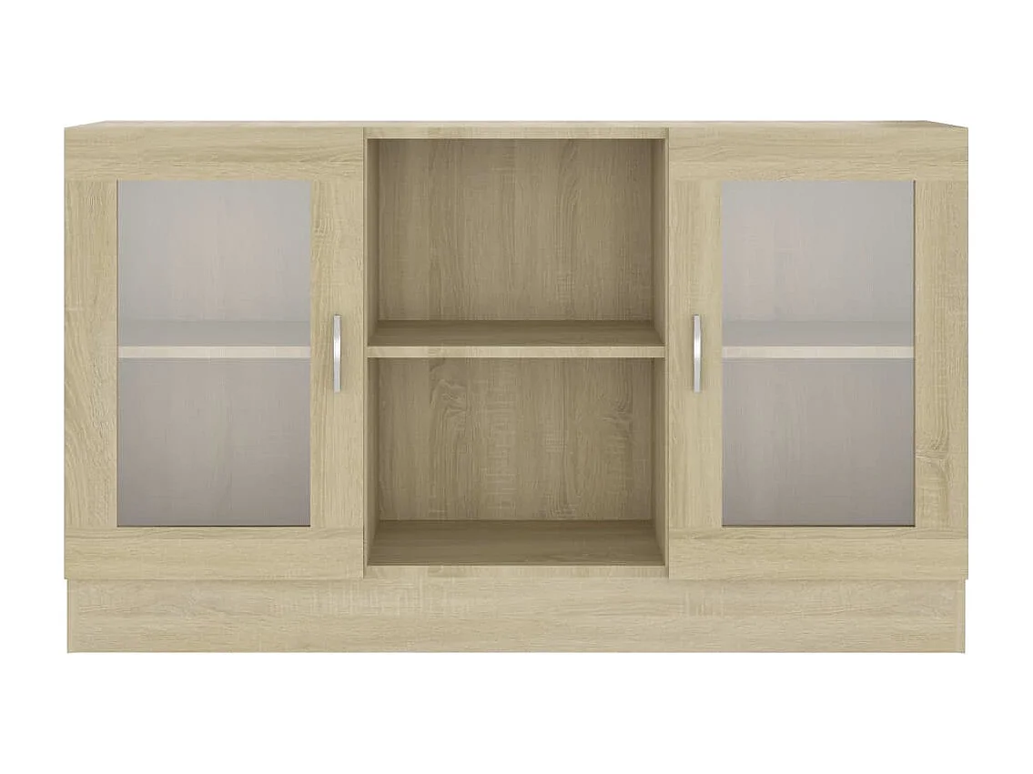 Armoire à vitrine Chêne sonoma 120x30,5x70 cm Bois d'ingénierie