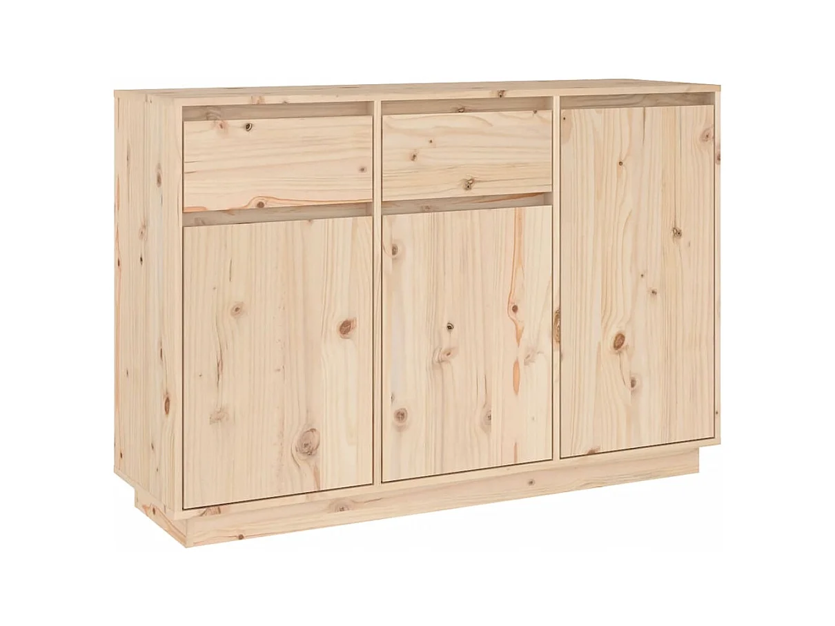 Buffet 110x34x75 cm bois massif de pin
