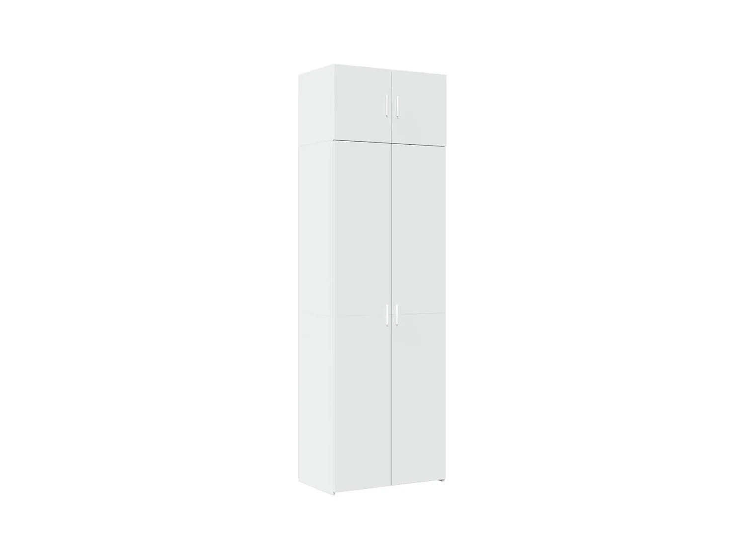 Mobile contenitore bianco 70x42,5x225 cm in legno ingegnerizzato