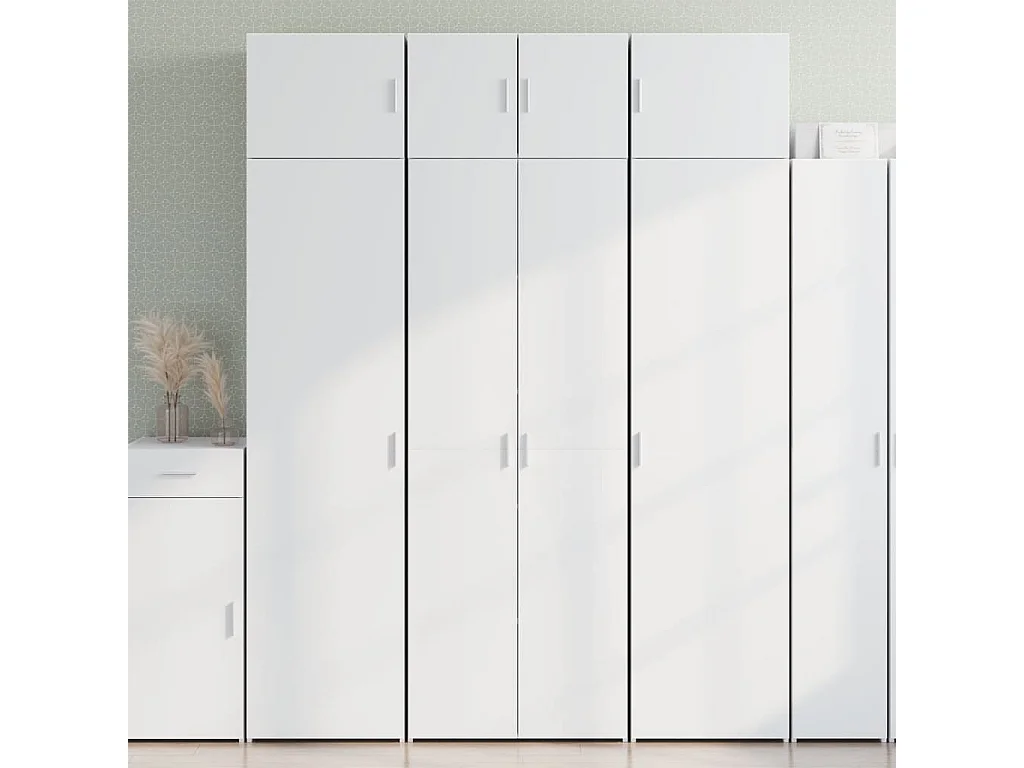 Armoire de rangement blanc 70x42,5x225 cm bois d'ingénierie