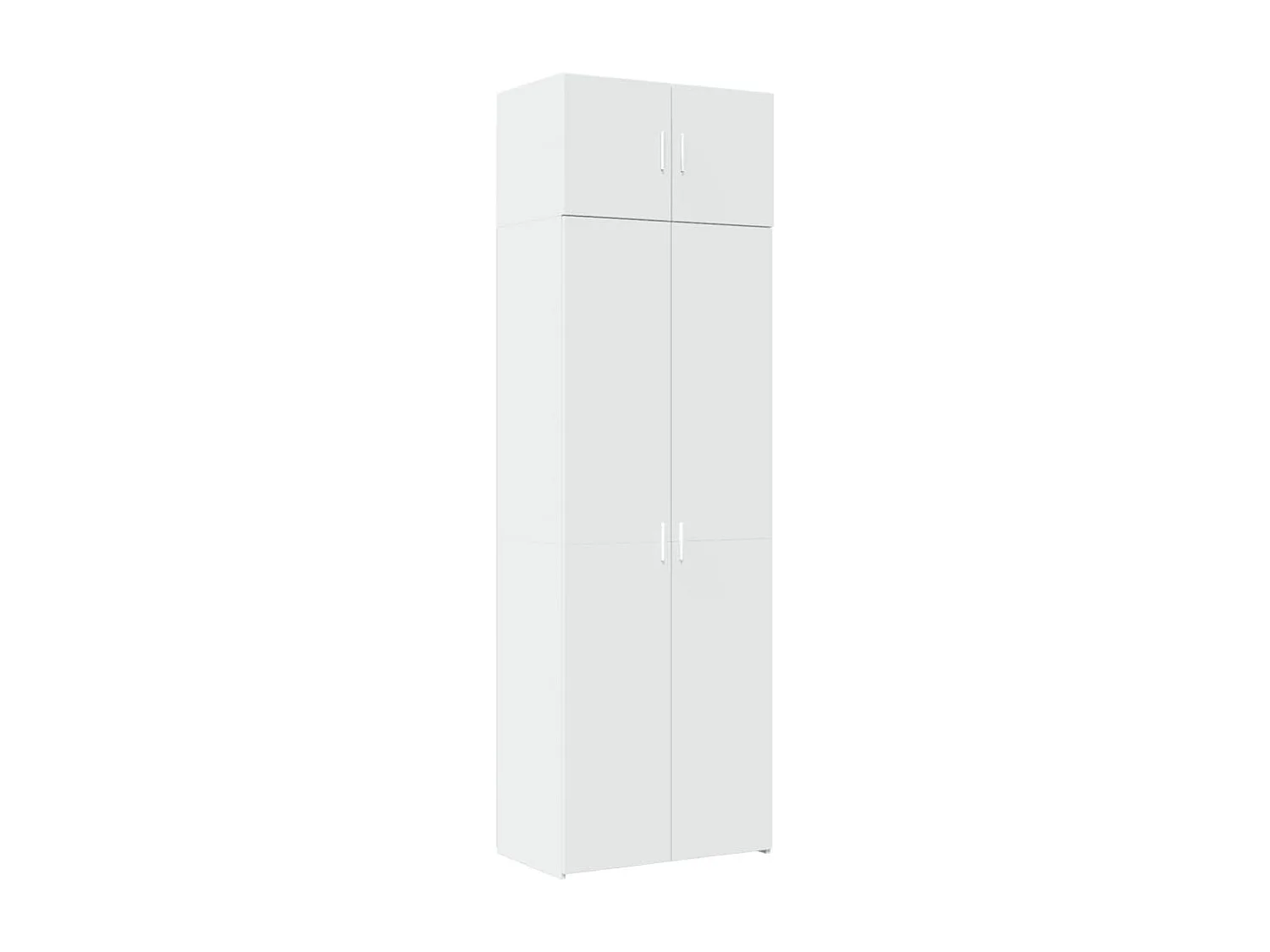 Armoire de rangement blanc 70x42,5x225 cm bois d'ingénierie