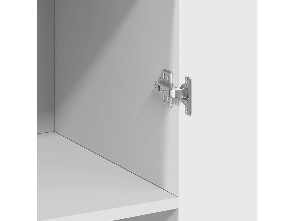 Armoire de rangement blanc 70x42,5x225 cm bois d'ingénierie