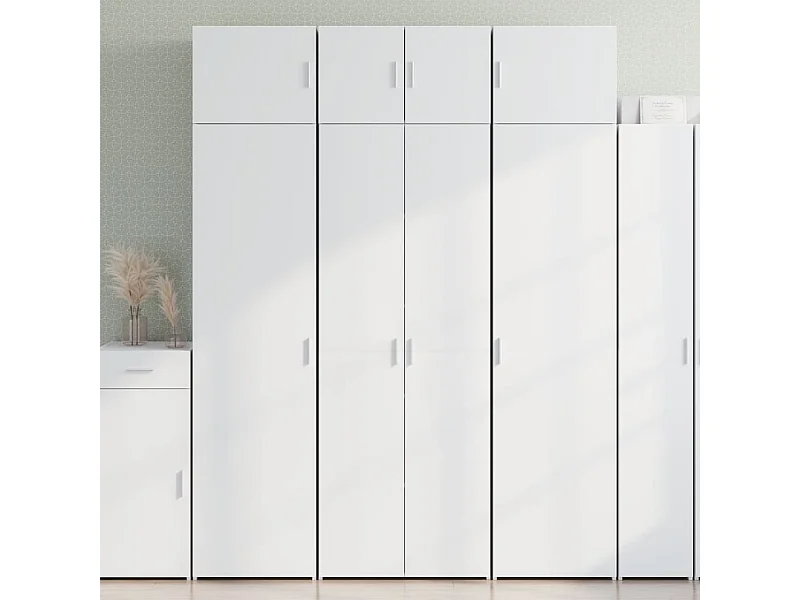 Armoire de rangement blanc 70x42,5x225 cm bois d'ingénierie