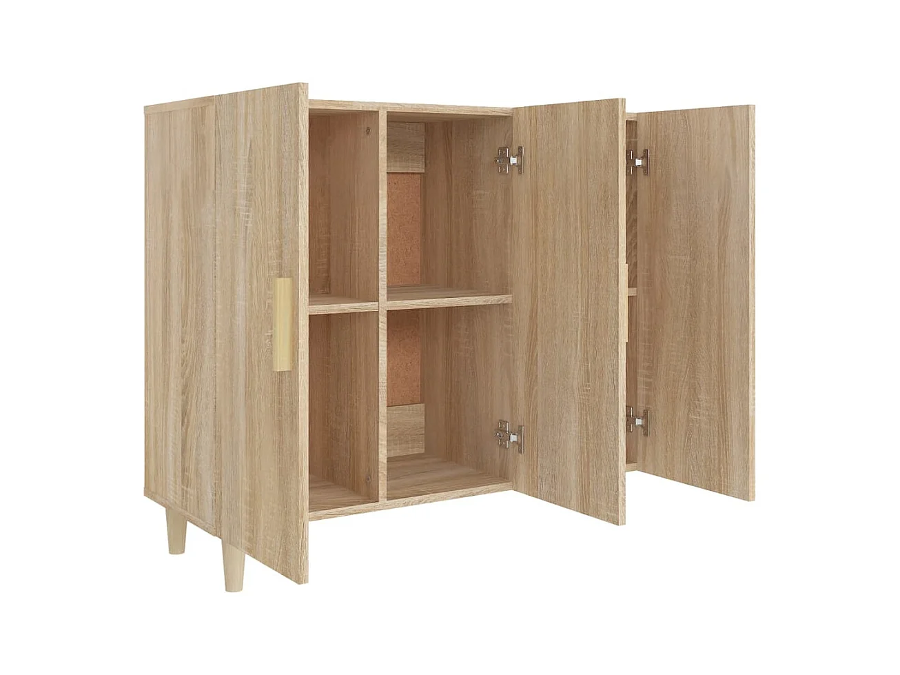 Buffet chêne sonoma 90x34x80 cm bois d'ingénierie