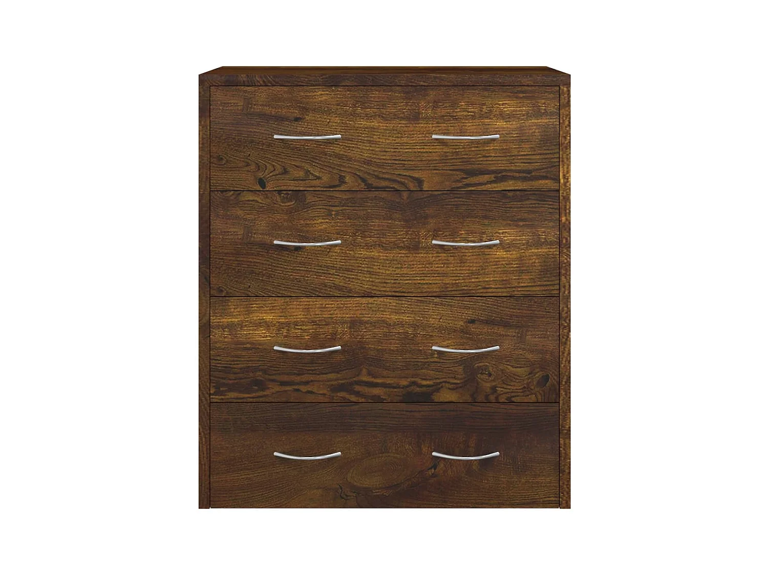 Credenza con 4 cassetti 60x30,5x71 cm Rovere affumicato