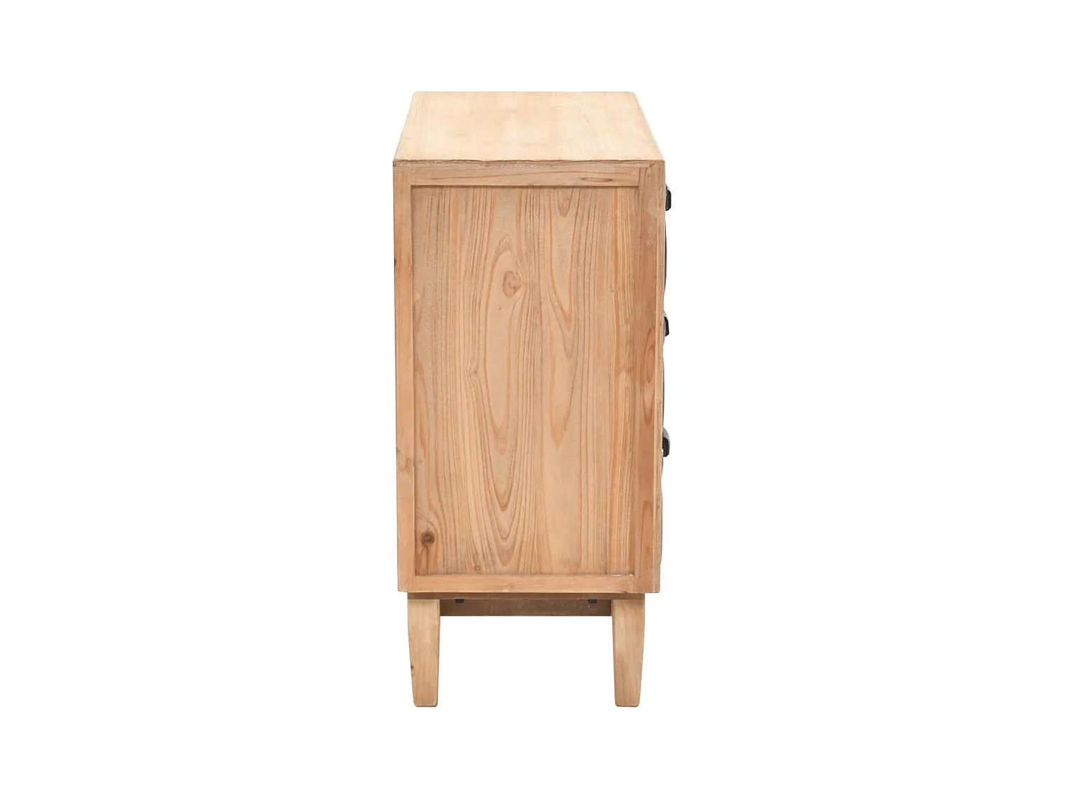 Armoire à tiroirs bois de sapin massif 80x36x75 cm