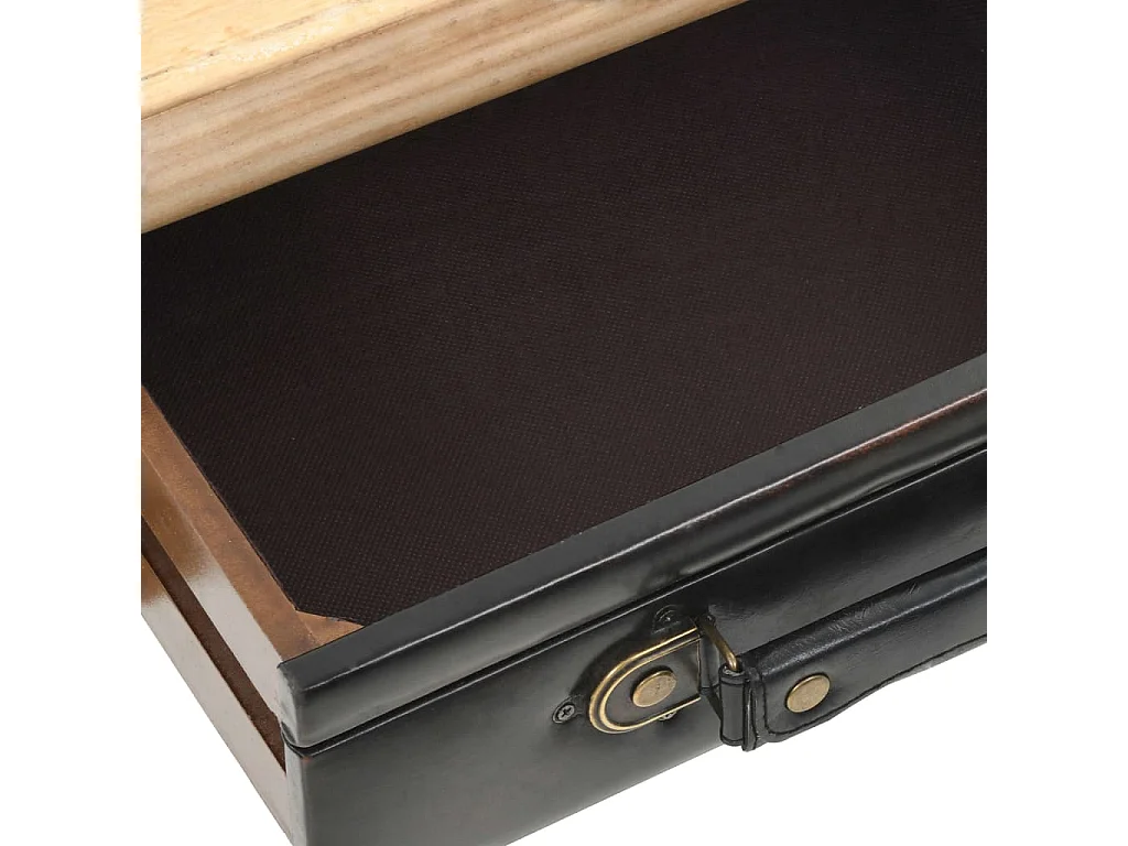 Armoire à tiroirs bois de sapin massif 80x36x75 cm