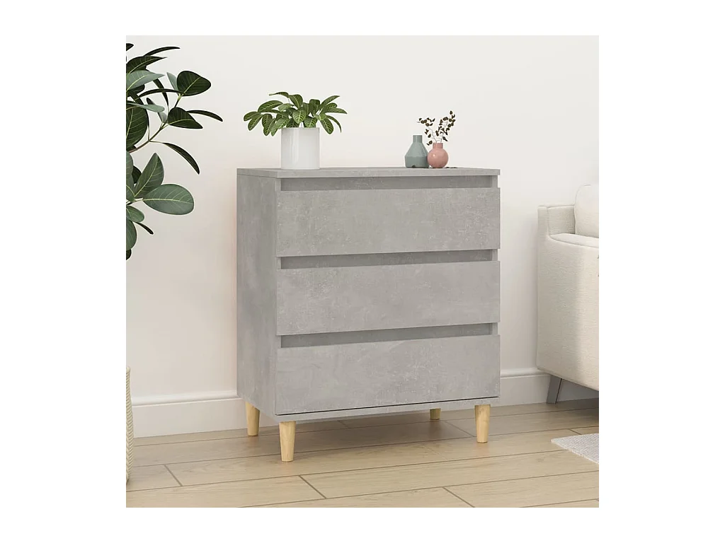 Buffet Gris béton 60x35x70 cm Bois d'ingénierie