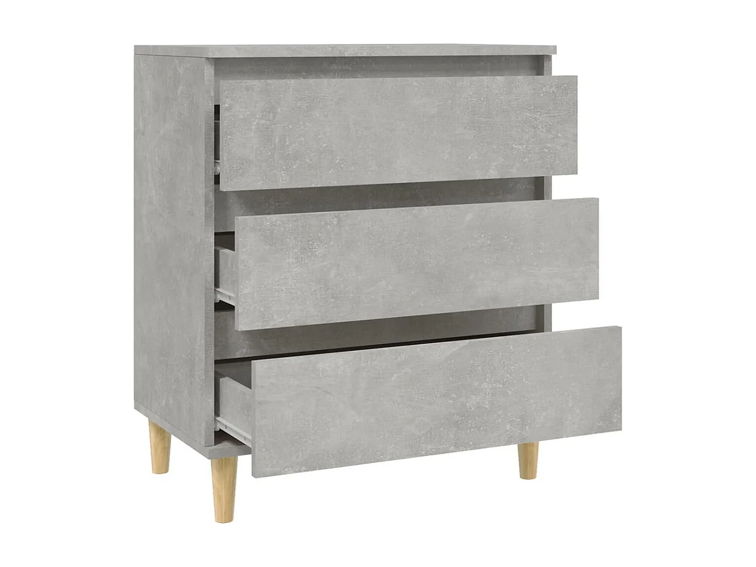 Buffet Gris béton 60x35x70 cm Bois d'ingénierie