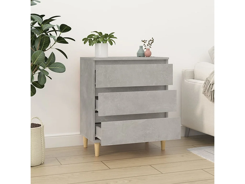 Buffet Gris béton 60x35x70 cm Bois d'ingénierie