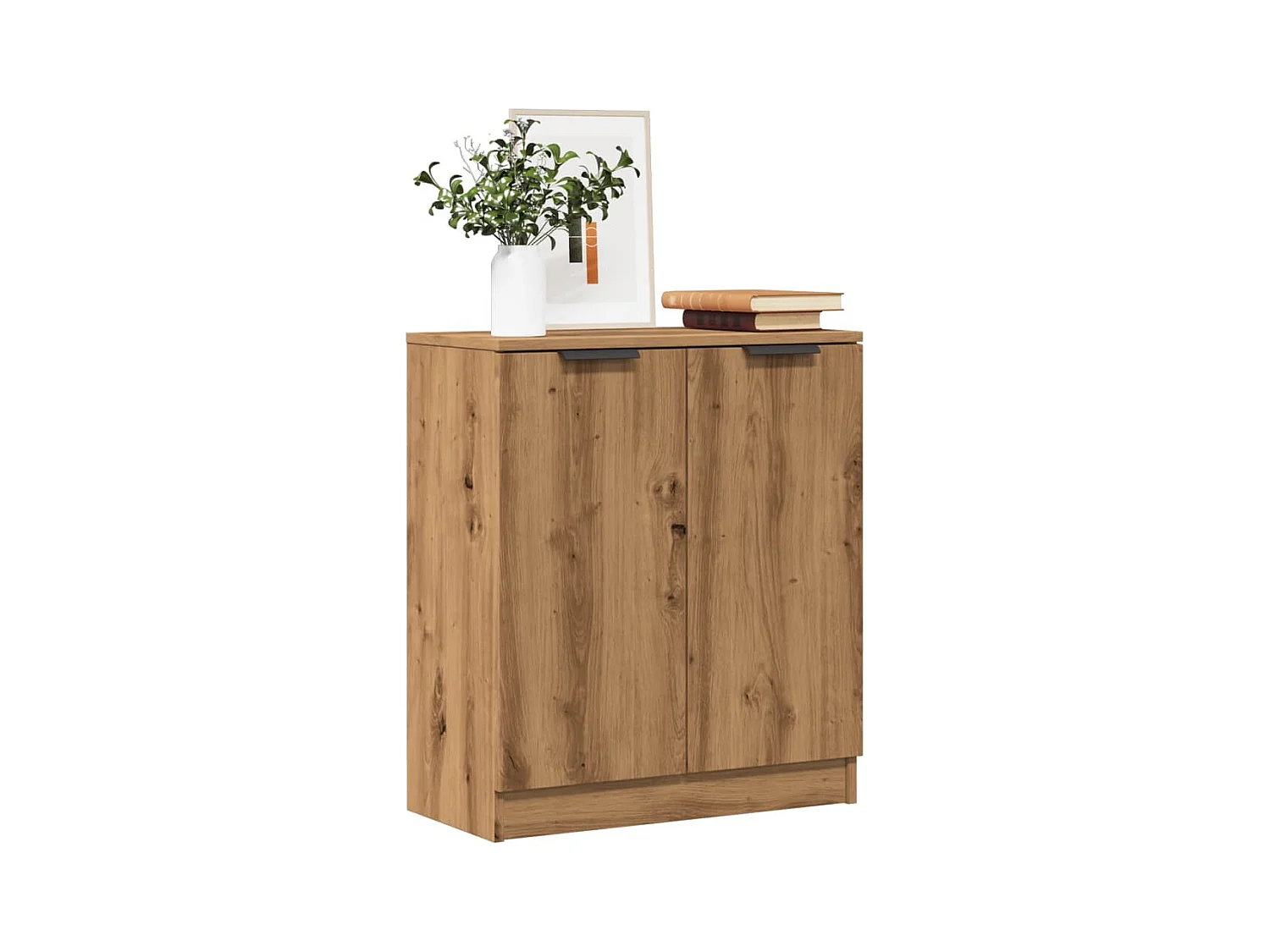 Buffet chêne artisanal 60x30x70 cm bois d'ingénierie
