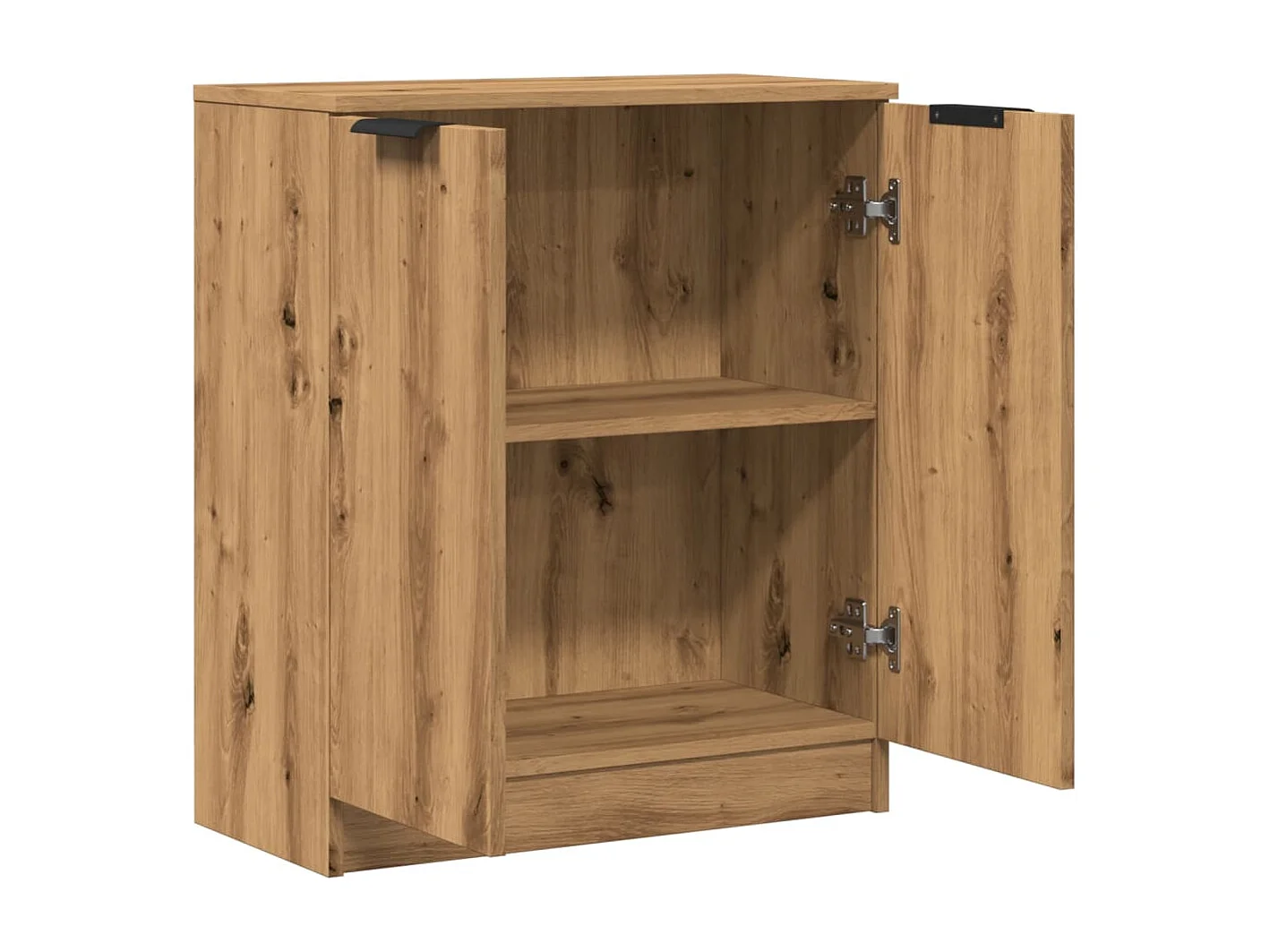 Buffet chêne artisanal 60x30x70 cm bois d'ingénierie