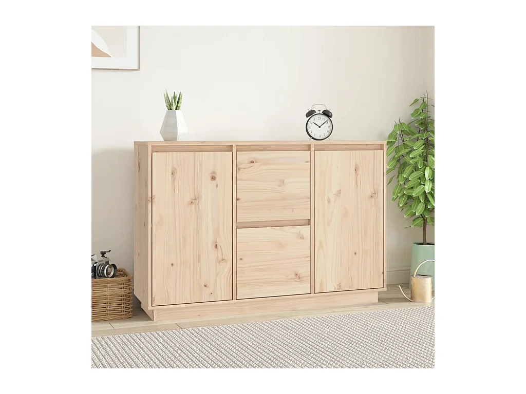 Buffet 111x34x75 cm Bois massif de pin