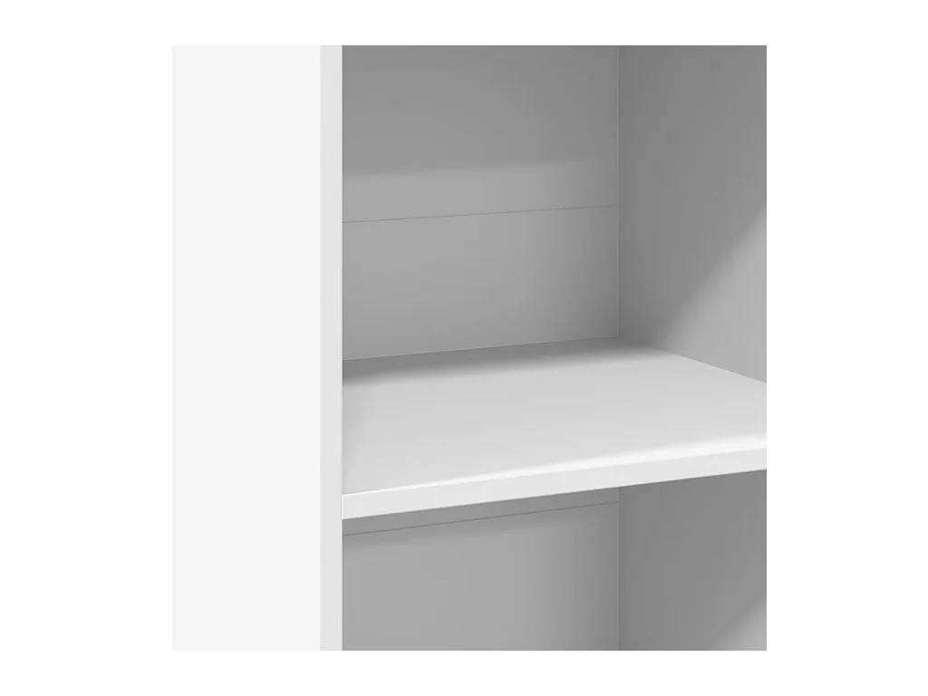 Buffet haut blanc 45x41x124 cm bois d'ingénierie