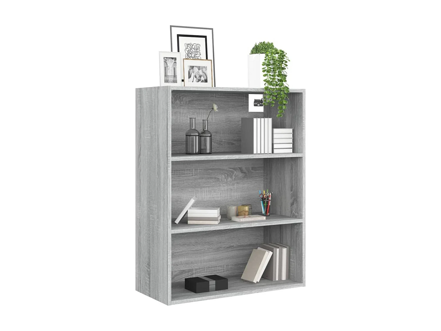 Mobiletto da parete grigio Sonoma 69,5x32,5x90 cm