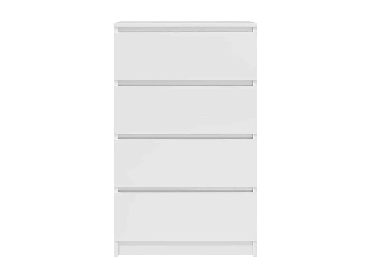 Buffet Blanc brillant 60x35x98,5 cm Bois d'ingénierie