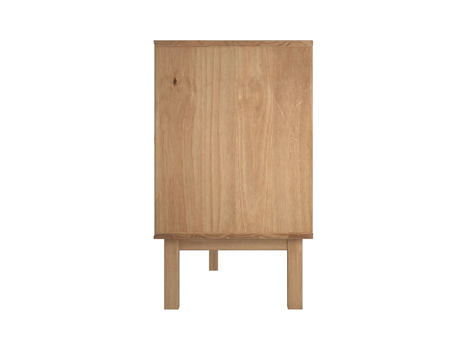 Buffet OTTA Marron et gris 113,5x43x73 cm Bois massif pin