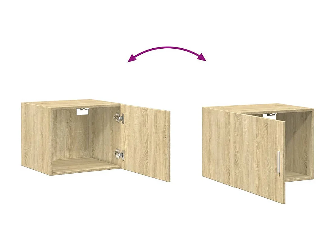 Armoire murale chêne sonoma 50x42,5x40 cm bois d'ingénierie